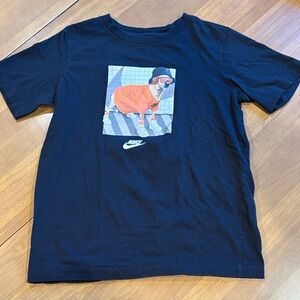 Nike Black Tee with Dog Graphic